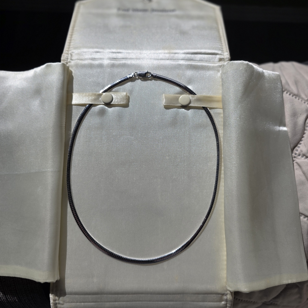 Sleek Silver Necklace for Women